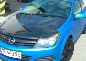 Astra GTC oklejenie auta z zielony mat folia na blue aluminium 